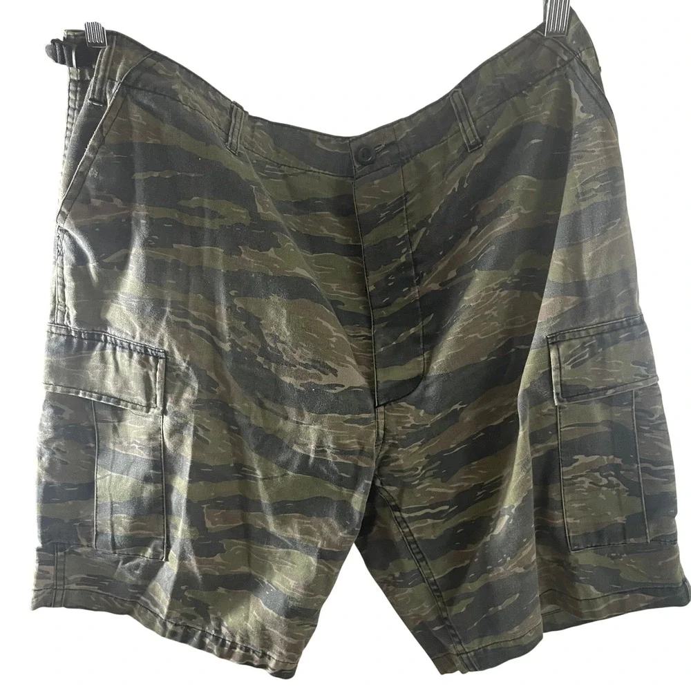 Rothco Mens Tiger Stripe Camo BDU Cargo Shorts XL Tactical Military Utility